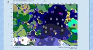 The chunk map based on the seed (Image via ChunkBase)